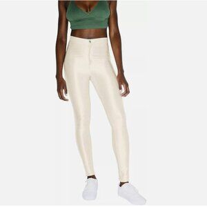 AMERICAN APPAREL DISCO PANT HIGH SHINE COLOR PEARL SIZE MEDIUM